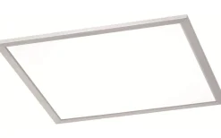 Plafonder-Trio Lighting Phoenix Plafond LED 45x45cm borstad stål
