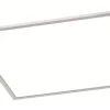 Plafonder-Trio Lighting Phoenix Plafond LED 62x62cm borstat stål