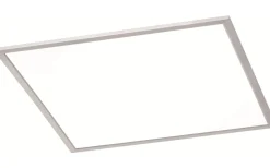 Plafonder-Trio Lighting Phoenix Plafond LED 62x62cm borstat stål