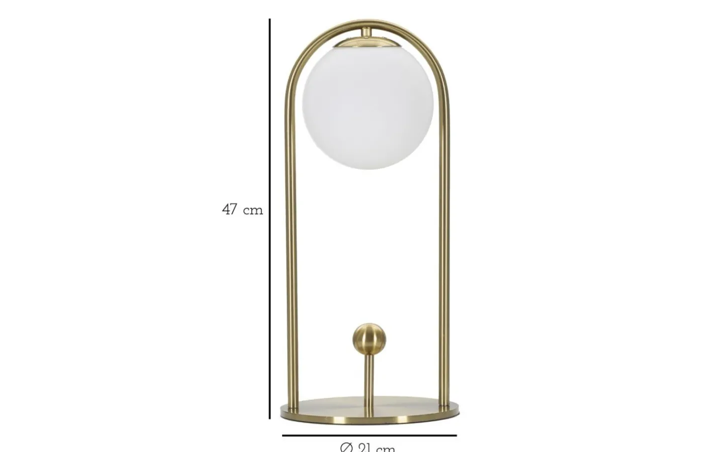 Bordslampor < Mauro Ferretti Piccolo Bordslampa 47cm Guld