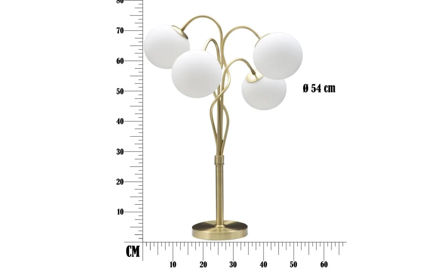 Golvlampor < Mauro Ferretti Piccolo Bordslampa 74cm Guld