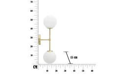 Lampetter < Mauro Ferretti Piccolo Vägglampa 55cm Guld