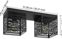 Plafonder < Eglo Piedritas Plafond 51,5cm Svart