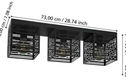 Plafonder < Eglo Piedritas Plafond 73cm Svart