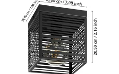 Plafonder < Eglo Piedritas Plafond 18cm Svart