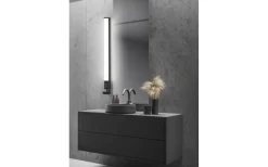 Badrumslampor Vägg-Trio Lighting Piera H2O Vägglampa LED 80cm mattsvart IP44