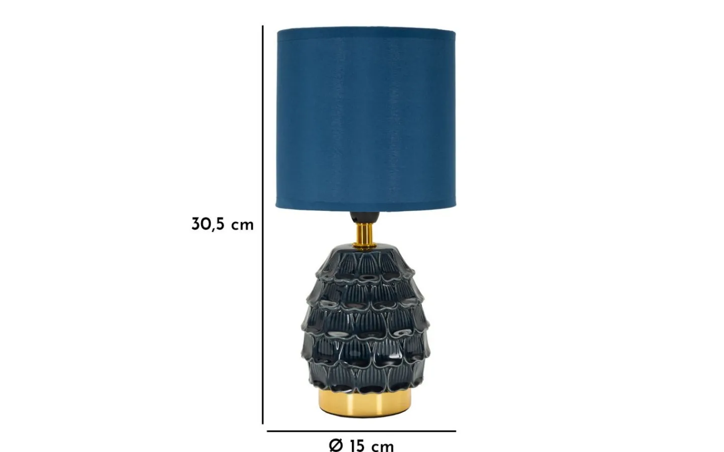 Bordslampor < Mauro Ferretti Pigny Bordslampa 30,5cm Blå