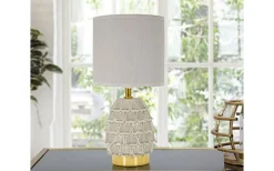Bordslampor-Mauro Ferretti Pigny Bordslampa 30,5cm Ljusgrå