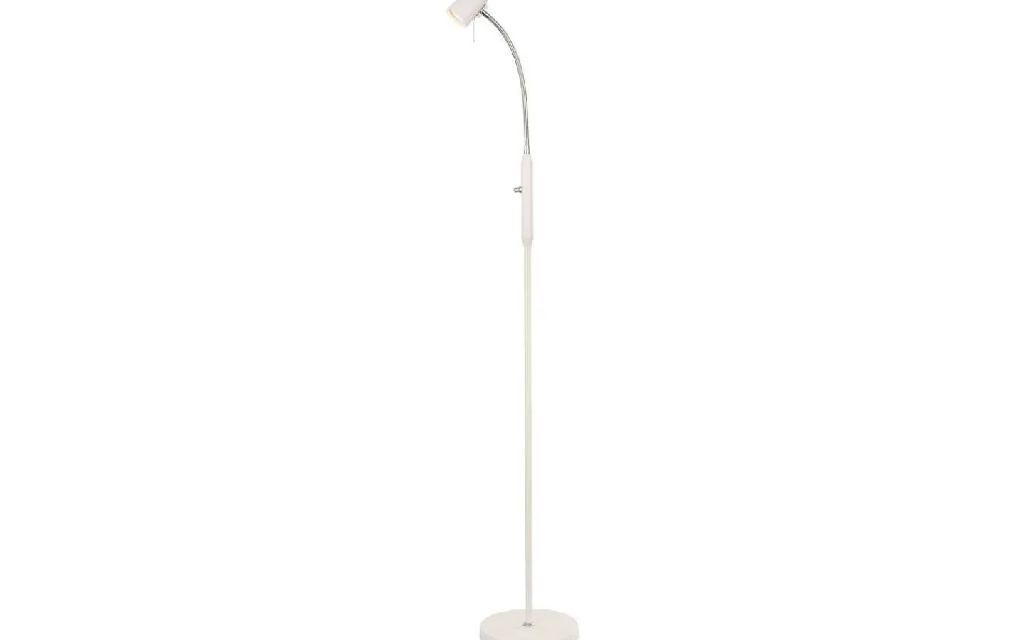 Golvläslampor-Aneta Pilot Golvlampa 135cm Vit/Krom