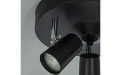 Runda Takspotlights|Takspot Med 3 Lampor < Aneta Pilot Takspotlight 25cm 3L Svart