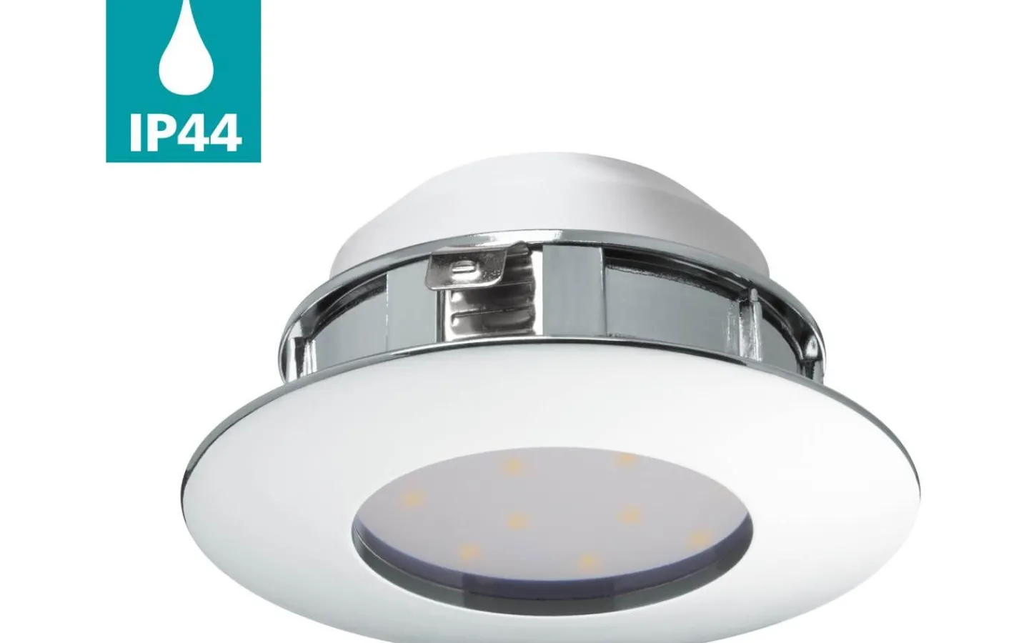 230V Led Spotlights-Eglo Pineda Spotlight LED 3000K 4,9W Krom IP44