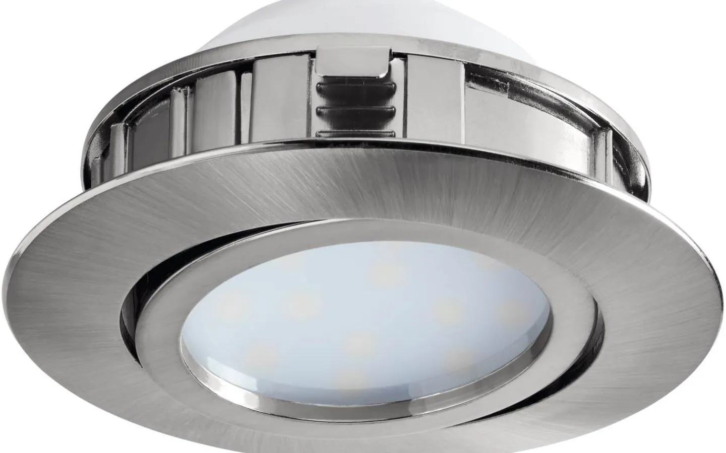 230V Led Spotlights-Eglo Pineda Spotlight LED 3000K 5,5W Nickel