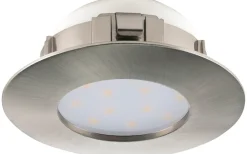 230V Led Spotlights-Eglo Pineda Spotlight LED 3000K 4,9W Nickel IP44