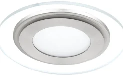 230V Led Spotlights-Eglo Pineda Spotlight LED 3000K 11W Nickel/Vit