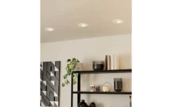230V Led Spotlights-Eglo Pineda Spotlight LED 3000K 11W Nickel/Vit