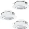 230V Led Spotlights < Eglo Pineda Spotlight 3-Pack LED 3000K 3x5,5W Vit