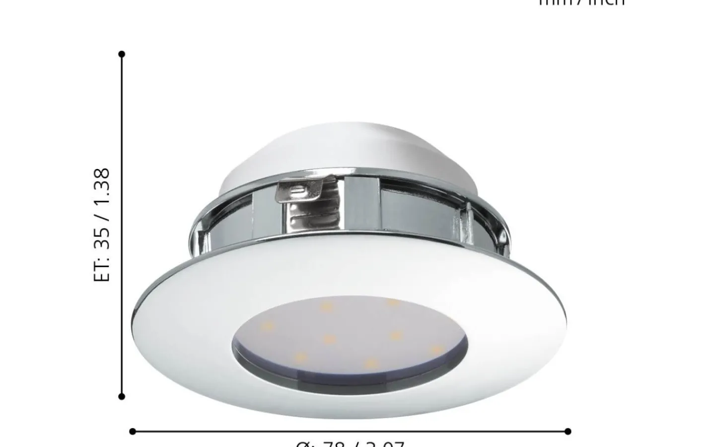 230V Led Spotlights < Eglo Pineda Spotlight 3-Pack LED 3000K 3x4,9W Krom IP44