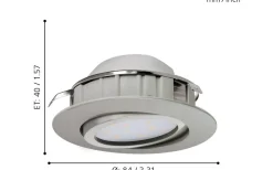 230V Led Spotlights < Eglo Pineda Spotlight 3-Pack LED 3000K 3x5,5W Nickel
