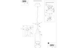 Fönsterlampor < Eglo Pinto Fönsterlampa 11cm Smoke