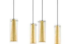 Stora Taklampor Ø70-150 Cm-Eglo Pinto Gold Taklampa 91cm Guld