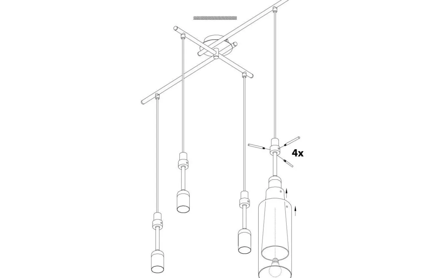 Stora Taklampor Ø70-150 Cm-Eglo Pinto Gold Taklampa 91cm Guld