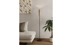 Golvlampor-Eglo Pinto Golvlampa 147cm Svart/Guld