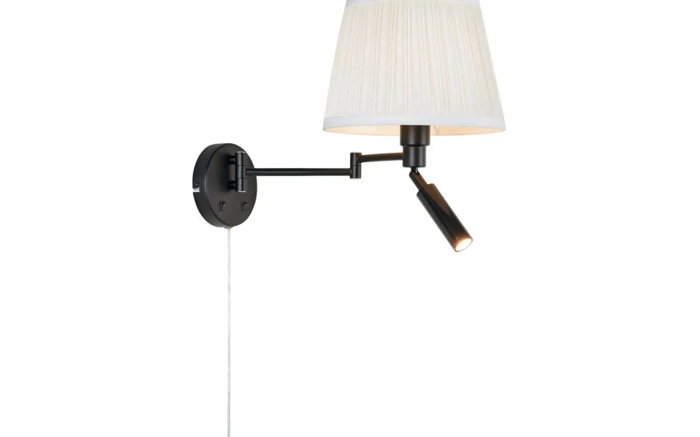 Läslampor < Markslojd Pivot Vägglampa Offwhite/Svart