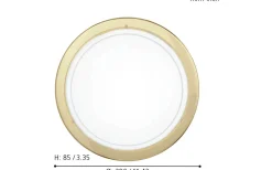 Plafonder < Eglo Planet Plafond 29cm Guld