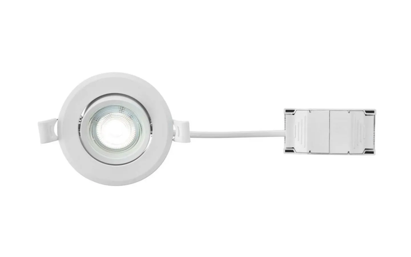 230V Led Spotlights|Infällda Spotlights Badrum < Markslojd Pluto Spotlight 3-Steg-DIM LED 3000K 450lm 4,8W IP44