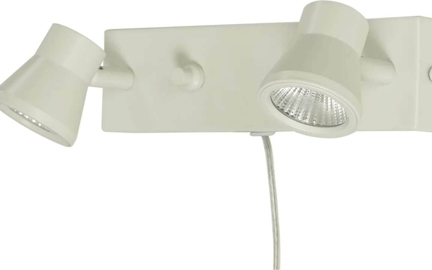 Läslampor < Aneta Pluto Vägglampa Dubbel LED 2x5W 3000K Vit