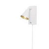 Läslampor-Cottex Polaris Vägglampa GU10 Vit/Guld