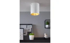 Plafonder-Eglo Polasso Takspotlight Ø10cm LED 3000K 3,3W Svart/Guld