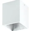 Plafonder-Eglo Polasso Takspotlight 10x10cm LED 3000K 3,3W Vit/Silver