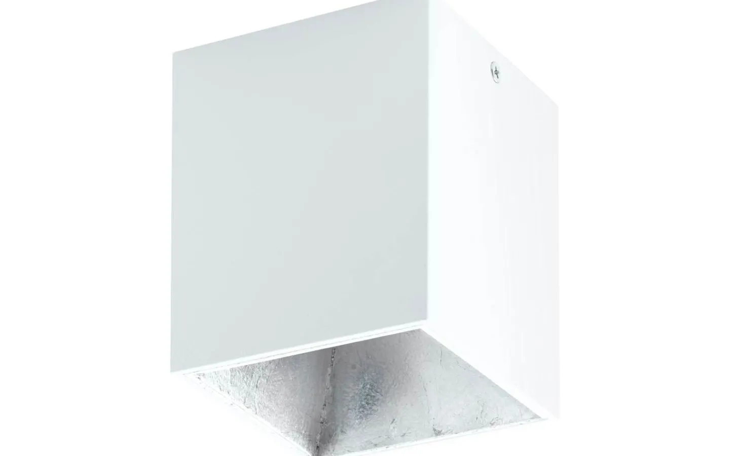 Plafonder-Eglo Polasso Takspotlight 10x10cm LED 3000K 3,3W Vit/Silver