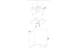 Plafonder-Eglo Polasso Takspotlight 10x10cm LED 3000K 3,3W Vit/Silver