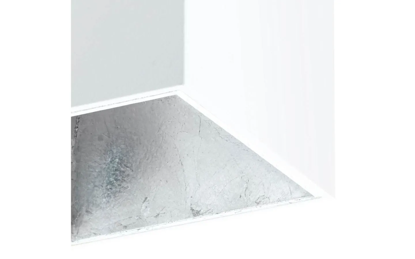 Plafonder-Eglo Polasso Takspotlight 10x10cm LED 3000K 3,3W Vit/Silver