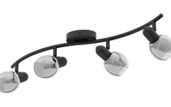 Avlånga Takspotlights|Takspot Med Minst 4 Lampor < Eglo Pollica Takspotlight 64cm Svart
