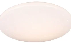 Badrumslampor Tak < Reality Pollux Plafond LED 37cm vit stjärnljus rörelsesensor + skymningssensor IP44
