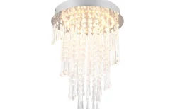 Plafonder-Reality Pomp Plafond LED 30cm krom/transparent