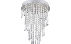 Plafonder-Reality Pomp Plafond LED 30cm krom/transparent