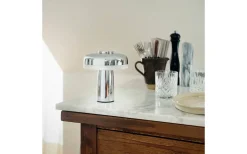 Uppladdningsbara Lampor Inomhus < Dyberg Larsen Porter Uppladdningsbar Bordslampa 16,5cm Krom