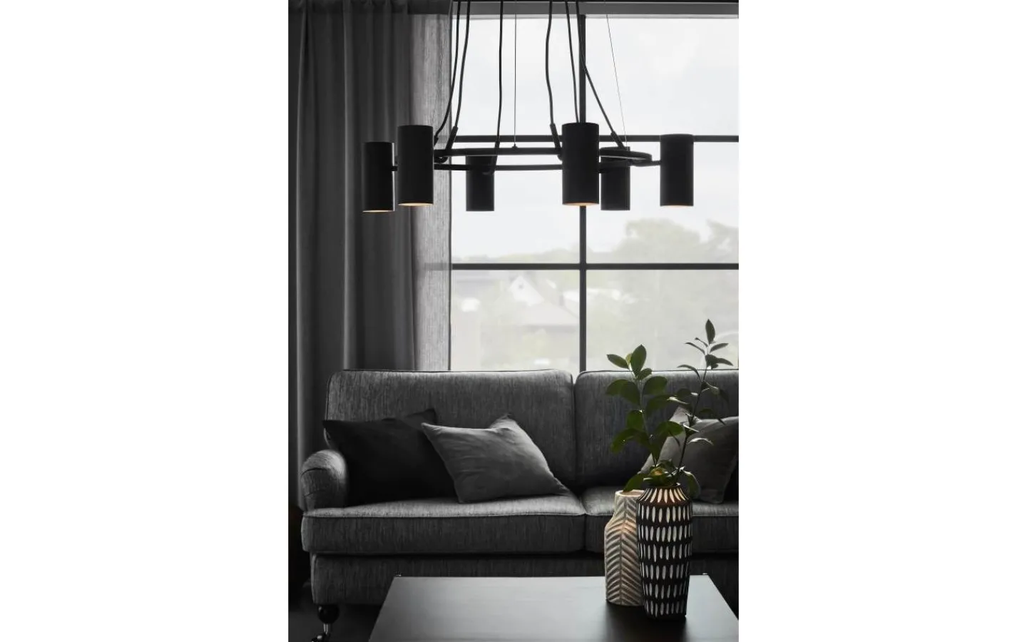 Stora Taklampor Ø70-150 Cm-Markslojd Porto Taklampa 73cm Svart