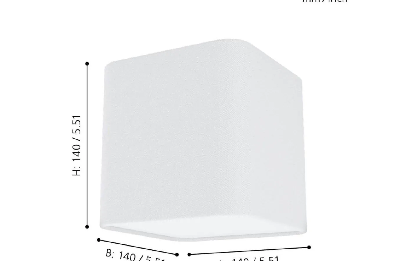 Plafonder-Eglo Posaderra Plafond 14cm Vit