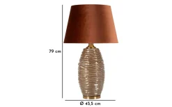 Bordslampor-Mauro Ferretti Prag Bordslampa 79cm Brun