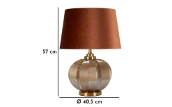 Bordslampor-Mauro Ferretti Prag Bordslampa 57cm Brun