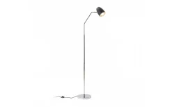 Golvläslampor-Rendl Pragma Golvlampa 160cm Svart/Krom E27