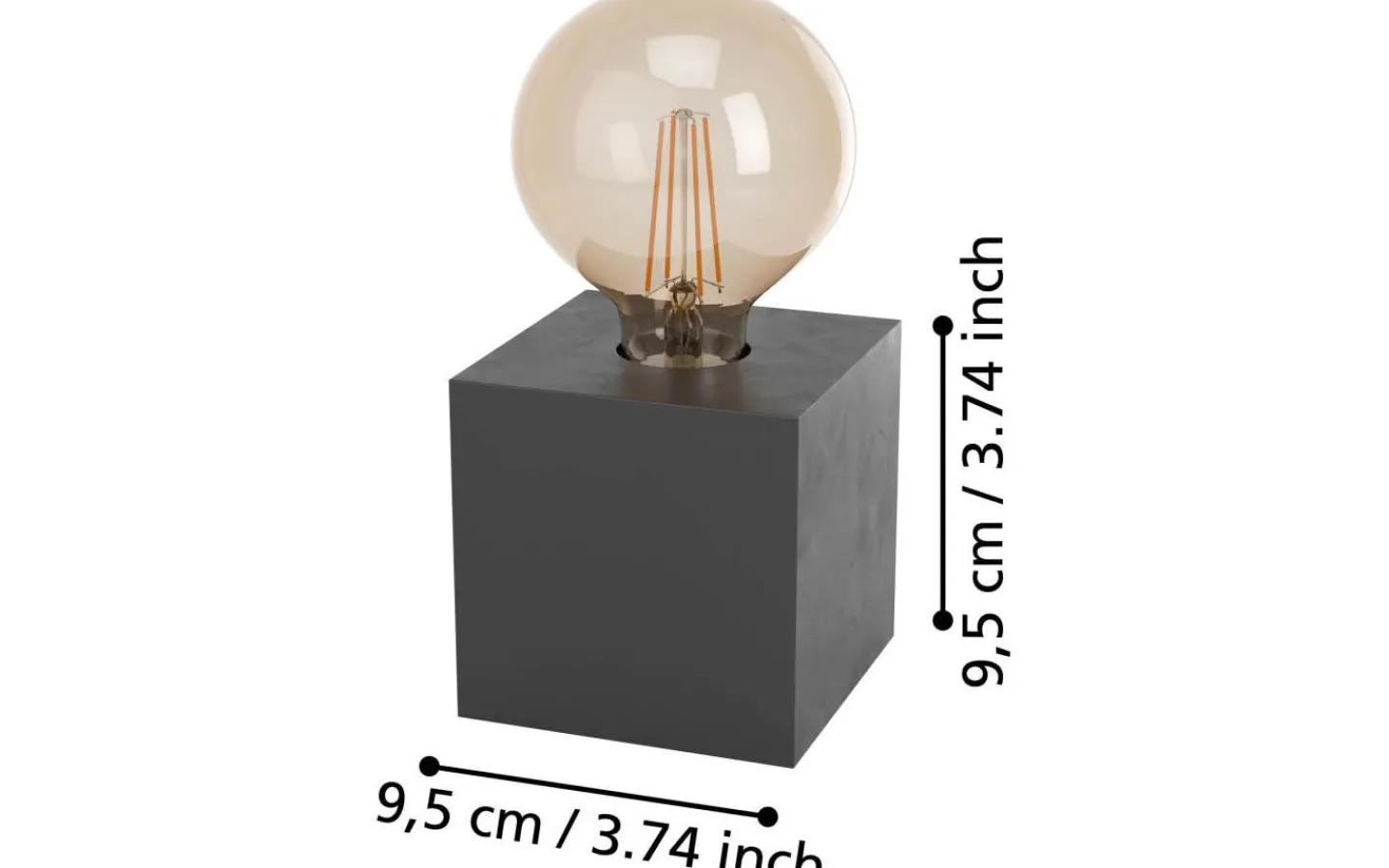 Bordslampor < Eglo Prestwick 2 Bordslampa 9,5cm Svart