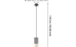 Fönsterlampor-Eglo Prestwick 3 Fönsterlampa 7cm Grå