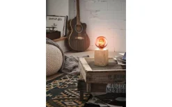 Bordslampor-Eglo Prestwick Lampfot 13cm Betongoptik