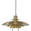 Kök & Matplats < Belid Primus II Hisslampa 43cm Mässing/Vit